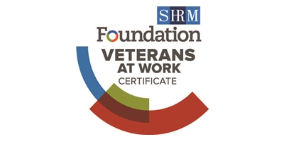 Certificate for SHRM Foundation Veterans at Work