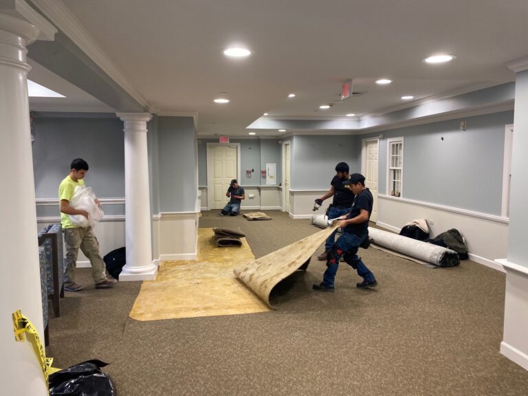 workers renovating a retirement home