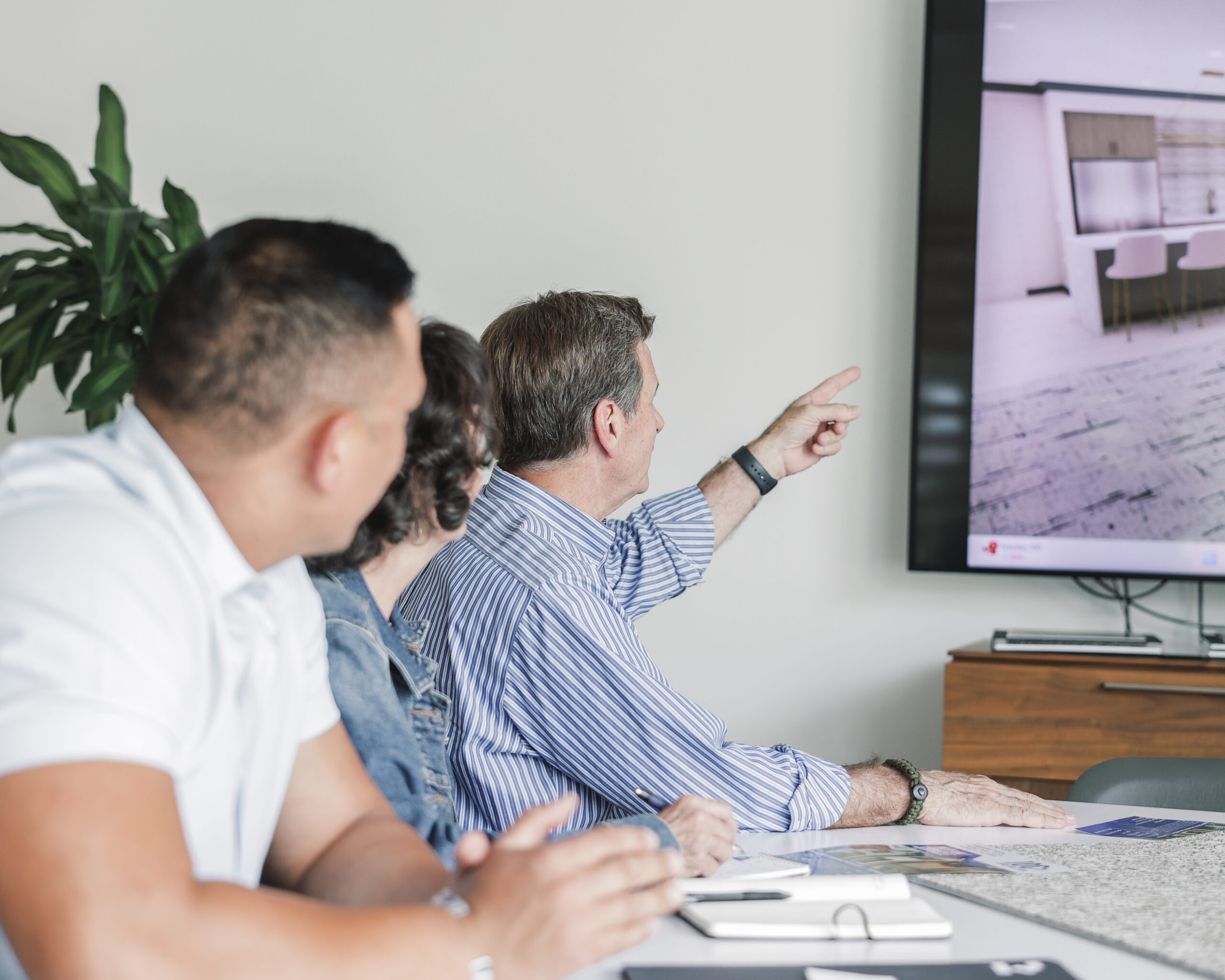 A board of Chicago HOA members making interior design choices