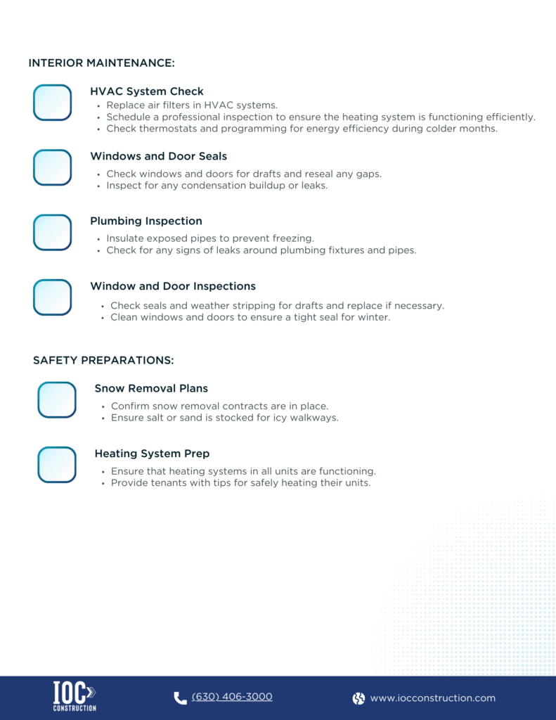 Fall Maintenance Checklist | IOC Construction