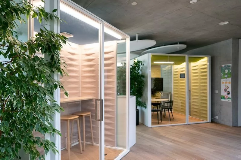 wellness centered offices with biophilic design