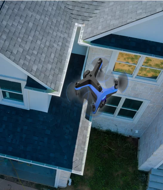 drone used for roofing construction