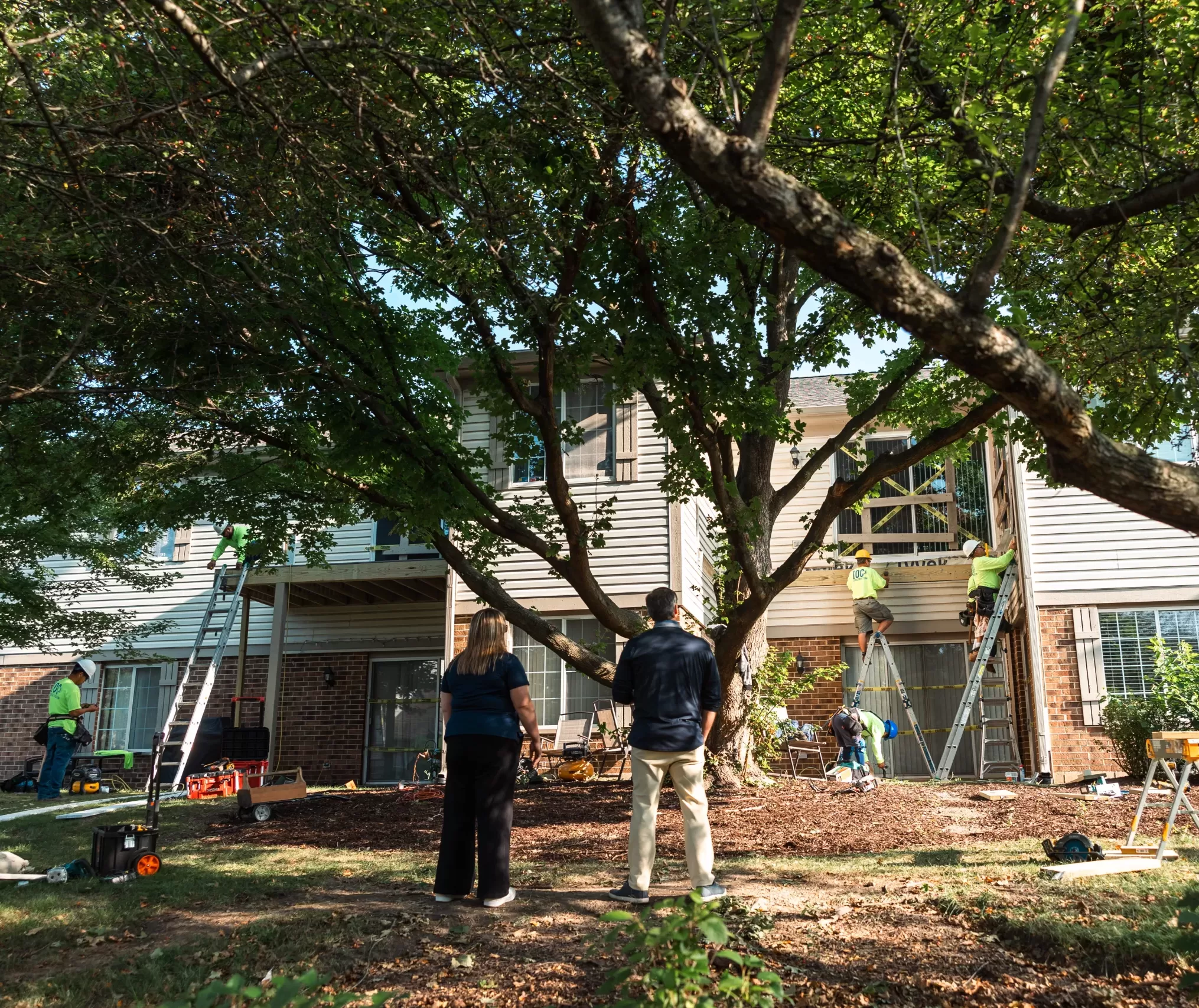 project managers on site at construction job