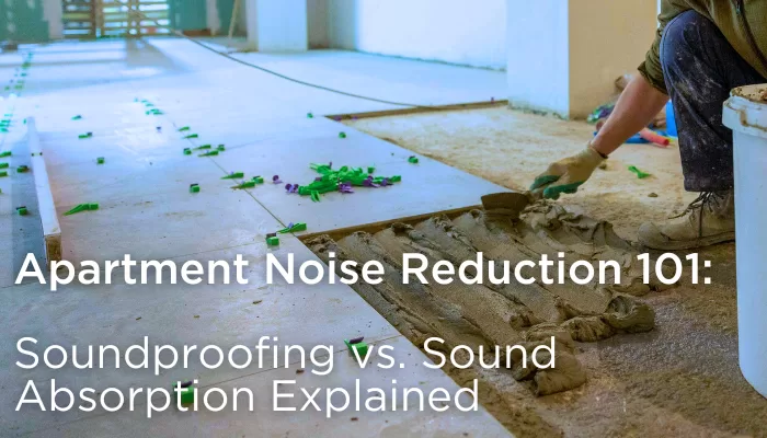 Soundproofing versus noise reduction demonstration for Illinois construction projects