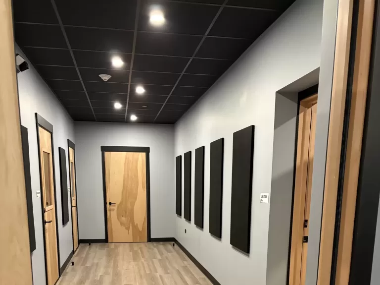 Commercial hallway renovation nearing completion in Oak Brook Illinois