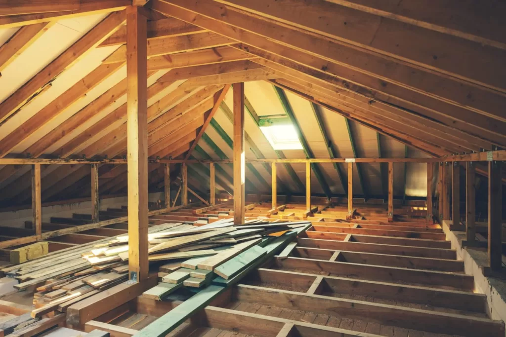 Attic insulation upgrade in a Naperville Illinois multifamily building