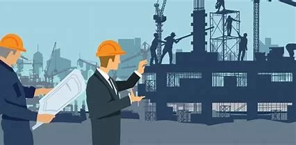 Construction site illustration showing safety protocols in Wisconsin project